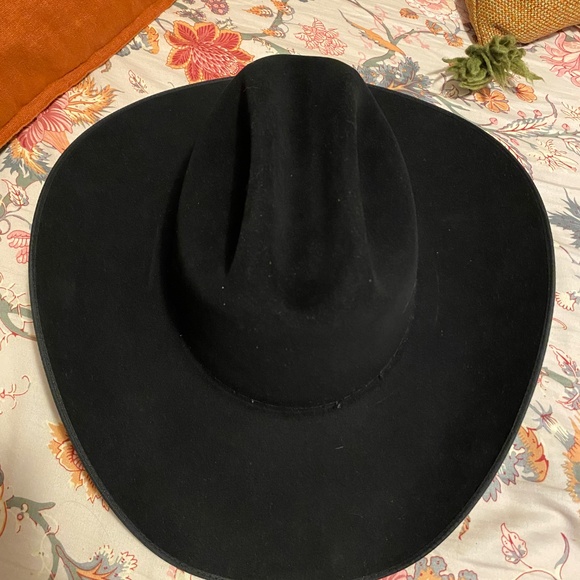 Resistol 20x Black Gold Long Oval 7 1/4 cowboy hat (no hatband) - Picture 6 of 12